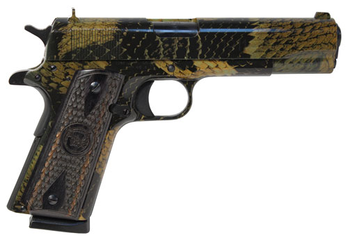 IVER JOHNSON 1911A1 BOA - 45ACP 5" FS 8RD SNAKESKIN